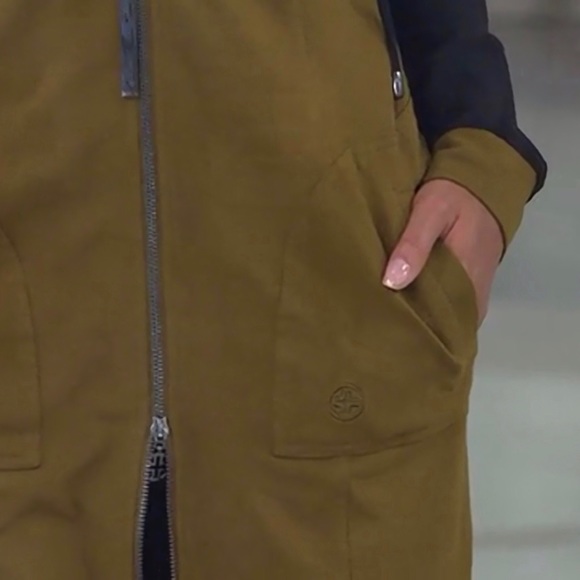 ❌SOLD❌ Zip Front Hooded Dress, 3X NEW Neptune Blue - Picture 5 of 8